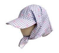 Kalttoy Écharpe chapeau d'extérieur coupe-vent léger et fin brodé anglais pour un look tendance chapeau respirant, a, taille unique