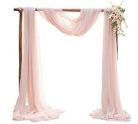 Kalttoy Élégant drapé en tissu transparent résistant aux plis pour scène et studio photo - Draperie de fête résistante aux flammes