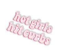 Kalttoy Hot Girl Hit Curbs Decal Car Window Bumper Decors Stickers Sticker Sticker Automotive Accessoires Accale Voiture