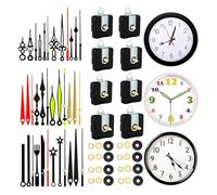 Kalttoy Kit de réparation d'horloge multifonction avec mouvement à quartz silencieux et aiguilles assorties
