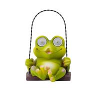 Kalttoy Lampe Solaire Décoration Imperméable Grenouille Lampe Solaire Statue Figurine Décorative