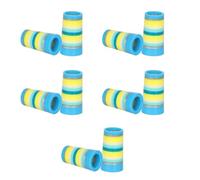 Kalttoy Lot de 10 viroles de golf professionnelles en fer pour arbres parallèles coniques de 0,8 cm