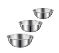 Kalttoy Lot de 3 bols fonctionnels en acier inoxydable avec bords lisses pour une manipulation sûre