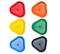 Kalttoy Lot de 6 supports triangulaires en plastique pour cartes de poker