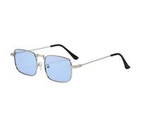 Kalttoy Lunettes de soleil carrées modernes avec texture métallique pour le | Confortable à porter au quotidien, convient pour la conduite, les voyages, les sports de plein air, la plage, les vacances