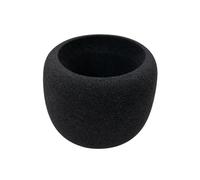 Kalttoy Manchon éponge pour tête de microphone | Revêtement noir 5,5 x 6,2 cm, pièce facile à remplacer, aide à la commande vocale, accessoire de réunion en streaming