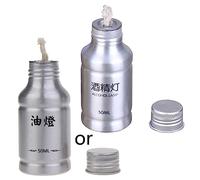 Kalttoy Mini alcool portable en alliage d'aluminium 50 ml pour brûleur, chimie, laboratoire, équipement
