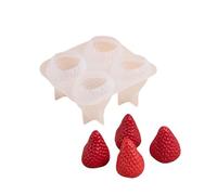 Kalttoy Moules 3D parfumés à la fraise - Moules en silicone - Moules à savon - Moules à savon