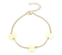 Kalttoy Pendentif en forme de pièce arabe en acier inoxydable avec chaîne réglable, taille unique, Comme décrit