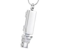 Kalttoy Pendentifs commémoratifs symboliques de voyage en acier inoxydable en forme de train - Fermeture sûre pour souvenirs précieux - Pendentifs cadeaux confortables