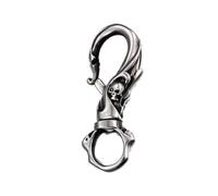 Kalttoy Porte-clés en acier inoxydable pour homme - Accessoire gothique - Cadeau audacieux, Large, taille unique