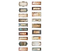 Kalttoy Rouleau de ruban adhésif vintage artistique en fer pour agendas, décoration et projets d'artisanat, scrapbooking, améliore la création d'un journal créatif, autocollant facile à décoller et à