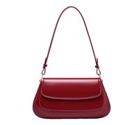 Kalttoy Sac à bandoulière multifonction classique en similicuir pour un usage quotidien pour femme, bandoulière réglable, sac à main décontracté pour le shopping, Rouge, One Size
