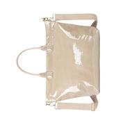 Kalttoy Sac à main décontracté pour femmes et filles - Grand sac à main imperméable - Sac à main de travail - Cadeau de Saint-Valentin - Sac à main avec poignée sur le dessus, beige, One Size