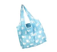 Kalttoy Sac de courses pliable multifonction de grande capacité, résistant à l'eau, pour les voyages en plein air et le camping, essentiel, multi-usages, Bleu/ours, One Size