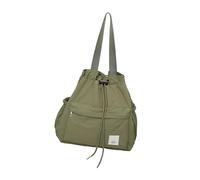 Kalttoy Sac d'école pour étudiant, sac de voyage, sac à dos avec cordon de serrage, sac à dos de loisirs, grande capacité, sac à dos décontracté avec poignée sur le dessus, vert militaire