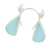 Kalttoy Serre-tête avec oreilles d'animaux - Cornes et oreilles de mouton en peluche - Accessoire de fête pour spectacles et photos - Bandeau léger en fourrure pour cosplay