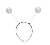 Kalttoy Serre-tête martien en forme de cœur pour Halloween Alien métallique HeadBopper Star Martianantenna Bandeau Adulte