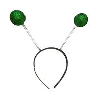Kalttoy Serre-tête martien en forme de cœur pour Halloween Alien métallique HeadBopper Star Martianantenna Bandeau Adulte