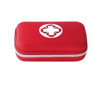 Kalttoy Trousse d'urgence portable pour traumatismes - Petit sac de premiers secours - Pochette de voyage pour médicaments, Rouge