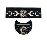 Kalttoy Witch Divinations Tools Support pour cartes de tarot en bois Phases de lune
