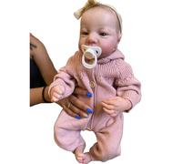 Kalttoy Yeux ouverts et fermés en silicone pour garçons - Réaliste - Fait à la main - 48,3 cm