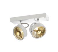 Kalu, Lampe Murale/Plafonnier, Bi-Émission, Blanc, GU10 2X75W Max