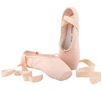 KALUNBS Cuir Véritable Chaussons de Danse Chaussures de Ballet Pantoufles pour Les Filles Enfants