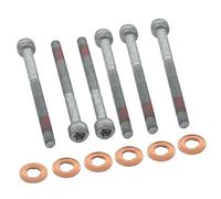 Kalunfex 6 supports d'injecteur+6 joints d'étanchéité en cuivre pour injecteur de carburant pour Sprinter Vito A B C E Class A6119900122 porte-injecteurs de carburant A0009902907