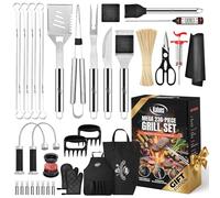 Kaluns Ultimate Grill Master Coffret cadeau 236 pièces - Kit complet d'accessoires de barbecue avec pratiquement tout ce dont vous avez besoin pour griller, fumer et barbecue