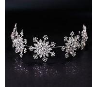 KALUO Tempérament Fashion Jewelry Serre-tête couronne en cristal Diadème Accessoires de cheveux de mariage Flocon de neige Strass Coiffure
