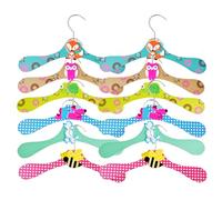 KALUROIL 12 Pcs Cintre Bois - Cintres En Bois Pour - Motifs Animaux Adorables - IdéAl Pour Organiser Les VêTements De Vos （Ii）