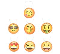 KALUROIL 14 PCS Découvrez les 14 parfums de Désodorisants pour voiture papier souriant - Fraîcheur naturelle jusqu'à 7 semaines