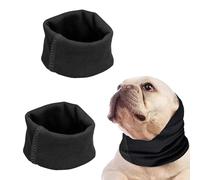 KALUROIL 2 PCS Cache Oreille Chien Snood Chien Bandanas pour Chiens en Coton Doux - Protection Auditive, Chaleur et Style - Réduction du Bruit et Relaxation - Tailles Moyenne