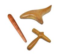KALUROIL 3 PCS Massage Bois - Ensemble de Cannes et bâtons de massage en bois parfumé - Outils de réflexologie et d'acupuncture pour détendre, soulager la douleur et améliorer la circulation