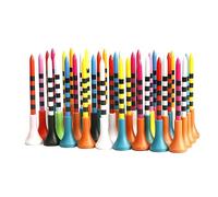 KALUROIL 50 PCS Tees de golf en caoutchouc durable - Couleurs variées - Accessoire professionnel pour golfeurs
