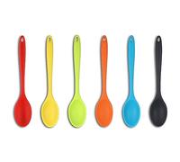 KALUROIL 6 PCS Ustensiles De Cuisine Silicone - Cuillères De Cuisine En Silicone Antiadhésif De Qualité Alimentaire, Longues De 21cm