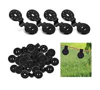KALUROIL 60 PCS Clips de Fixation Anti-UV pour Brise-vue et Pare-soleil de Jardin - Œillets Spéciaux pour Toile de Clôture, Filet d'Ombrage et Tissu Coupe-Vent