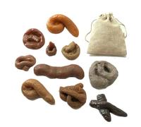KALUROIL Faux Caca，Peluches RéAlistes Tabouins - 10pcs Jouets FéCals & Poisson D'Avril - Accessoires Farce - Cadeau Amusant Pour GarçOns
