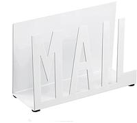 KALUROIL Porte-Courrier Trieuse de Lettres en Métal Beige Organisateur de Découpe de Courrier Support de Document de Lettre de Courrier avec pour Bureau Maison Bureau École(Beige)