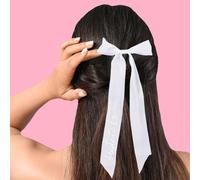 Kalvd-Pinces À Cheveux Avec N?ud Blanc N?ud Papillon Brodé « Bride To Be » Pour Cheveux De Mariée Accessoires Pour Cheveux De Fille Décorations De Fête De Mariée Cadeau De Mariage