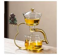 KALWEL, Ensemble de thé semi-automatique, théière magique, bouilloire à thé magnétique en verre, ensemble de thé automatique en verre, infuseur à thé paresseux