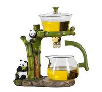 KALWEL, Magpie Service à thé Kung Fu, théière magnétique, service à thé en verre Kung Fu Lazy Kung Fu, ensemble de théière magnétique semi-automatique, théière pour le bureau, convient pour le thé en
