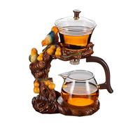 KALWEL, Service à thé automatique, théière magnétique, bouilloire à thé magnétique semi-automatique, infuseur à thé paresseux en verre, ensemble de thé domestique de haute qualité