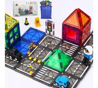 KALWL-Blocs Construction Magnétiques Enfants Jouet 70 Pièces,Jouet Enfant 2 3 Ans,3D Jeux Cadeau Pour Enfants Construction Magnetique Enfant 3 4 5 6 7 8 Ans