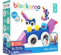 KALWL-Blocs De Construction Magnétiques,Jeu Éducatif Pour Les Enfants,Jeu Aquatique Éducatif Pour Des Constructions Créatives,Idéal Pour La Baignoire,Boîte De Voitures De Course Avec 13 Blocs