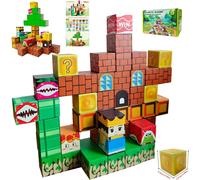 KALWL-Blocs De Construction Magnétiques Mon Monde Magnétique Jouet De Construction Pour Enfants À Partir De 3 Ans-Jouet Créatif Montessori (Rois,Pièce,48)