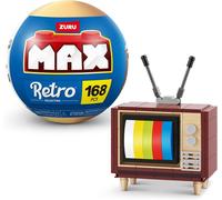 KALWL-Collection De Briques De Construction Max Premium Retro,Télévision (Jusqu¿À 221 Pièces,6 À Collectionner) De Zuru.
