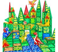 KALWL-Dinosaure Jouet-Construction Magnétiques Enfants 3 4 5 6 7 8 Ans Jeux Éducatifs Cadeau Pour Garçons Et Filles Magnétiques Plus Forts Blocs Dejeux De Construction Stem 3 Ans +,46 Pièces