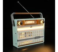 KALWL-Jeu De Lumières Compatible Avec Lego La Radio Rétro (Retro Radio)-Kit D'Éclairage Led Pour Icons 10334 (Modèle De Bloc Non Inclus)